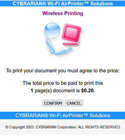 airprint confirm graphic