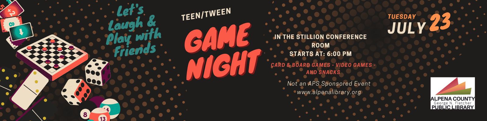 Game night feature graphic