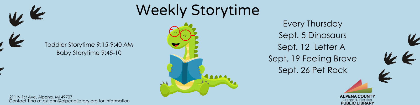 Weekly Storytime feature graphic