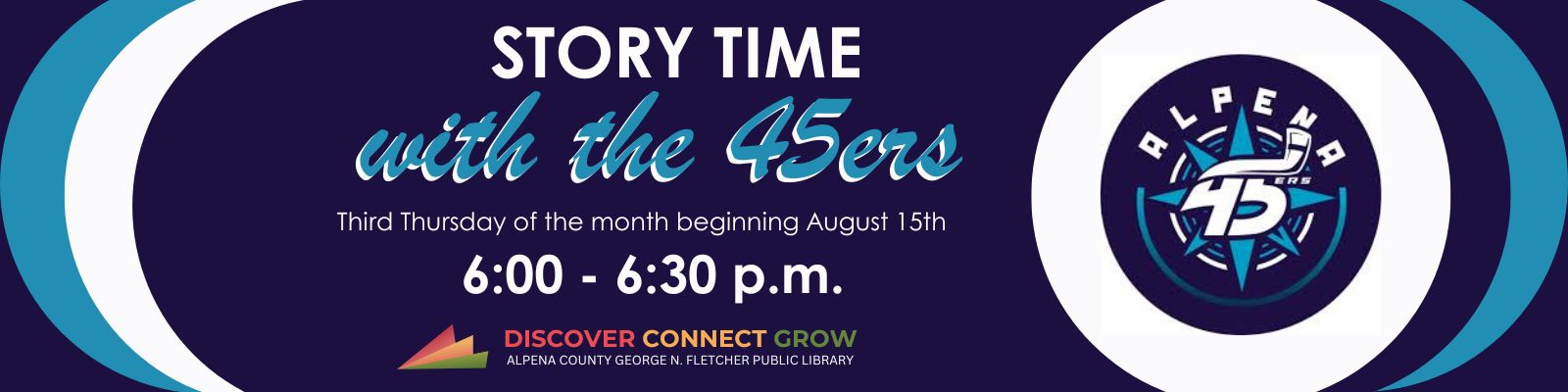 Storytime with the 45ers feature graphic