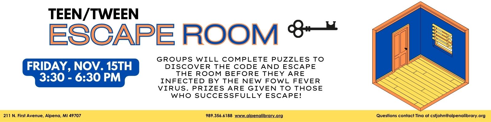 Teen/Tween Escape Room feature graphic