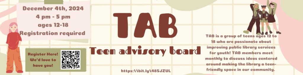 T.A.B. (Teen Advisory Board) feature graphic