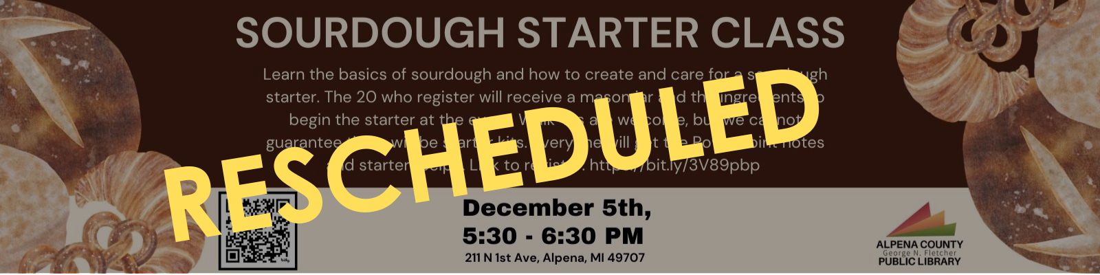 Sourdough Starter rescheduled feature graphic