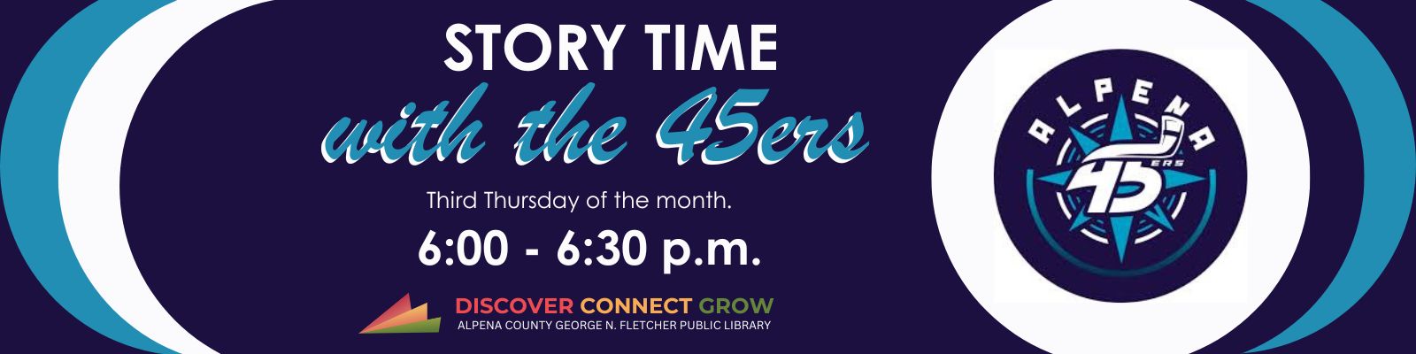 Storytime with the 45ers feature graphic